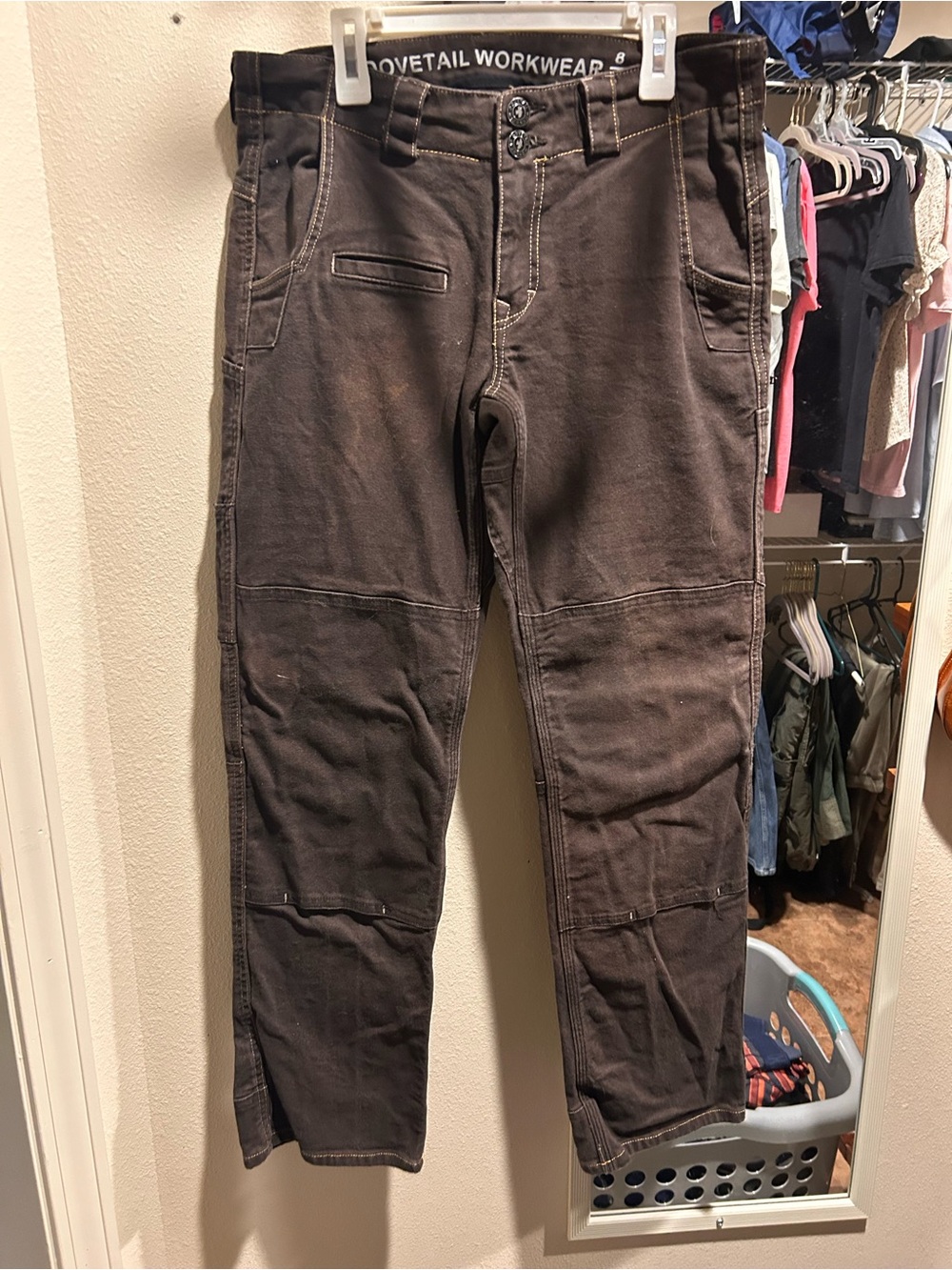 Dovetail Workwear Women’s Brown Boot Cut Utility Pants